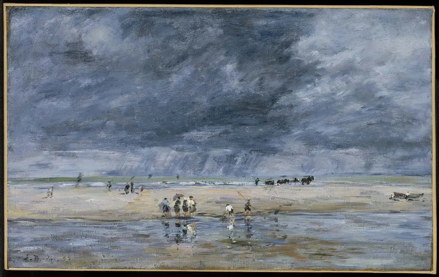 Characters on the Beach - Eugène Boudin