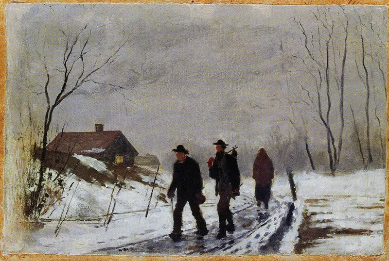 People on the Red in a Wet Snow - Edvard Munch