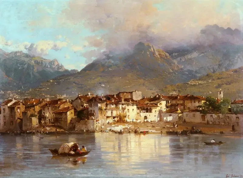 Pescarenico, district of Lecco - Gerolamo Induno