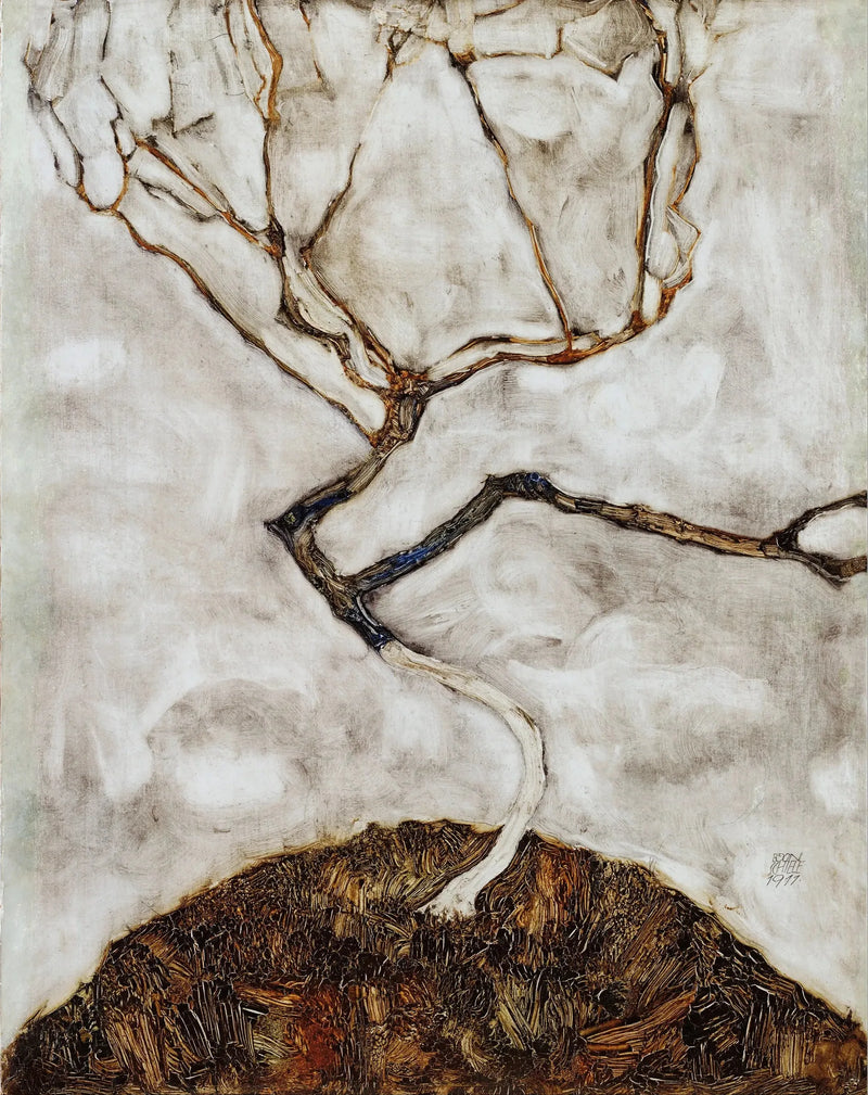 Small Tree at the End of Autumn - Egon Schiele
