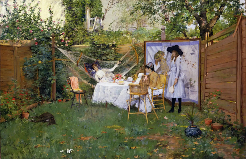 Breakfast outdoors - William Merritt Chase