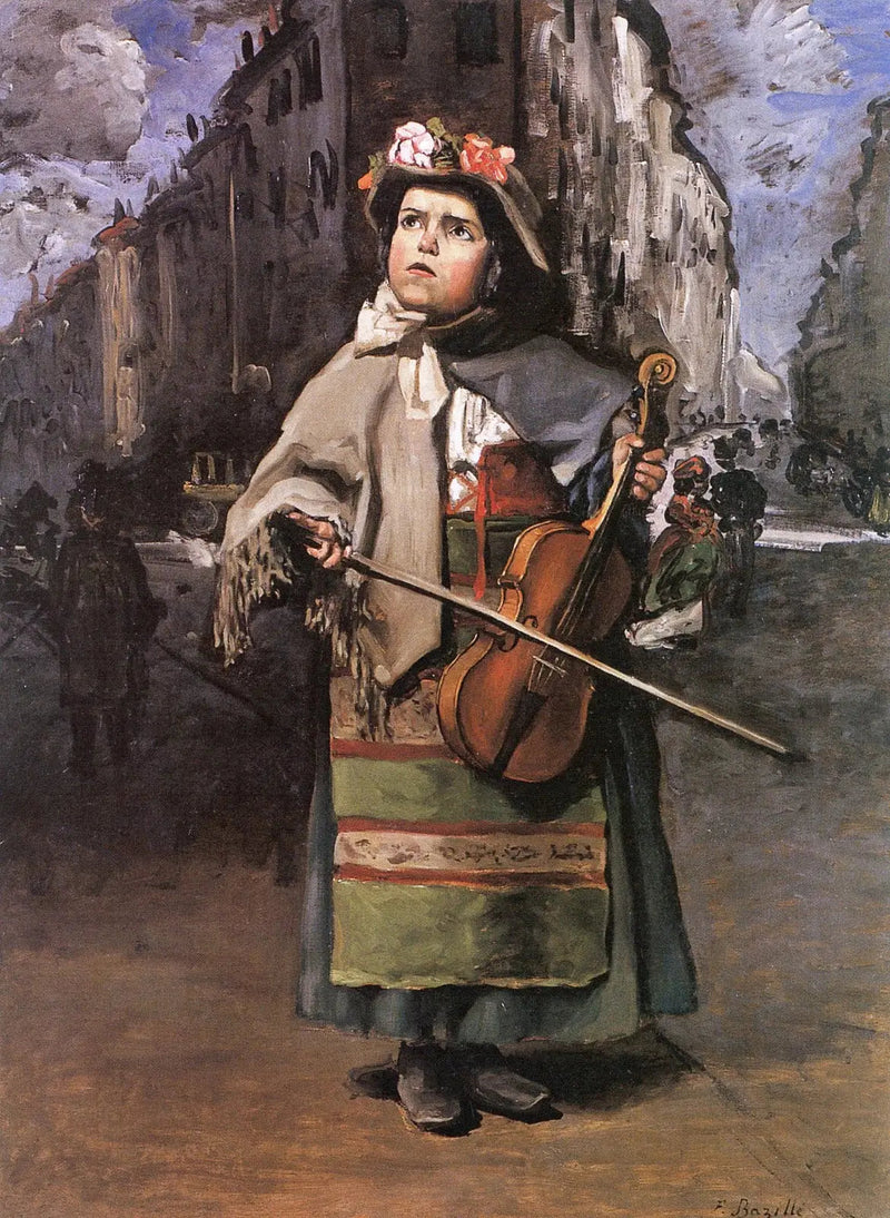 Little Italian street singer - Frédéric Bazille