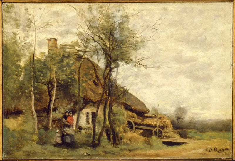 Small Farm in the Surroundings of Saint-Lô - Jean-Baptiste Camille Corot