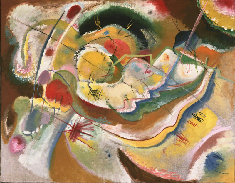 Small Yellow Painting (Improvisation) - Vassily Kandinsky