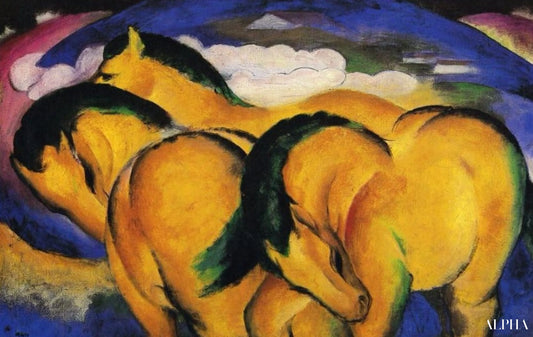 Petits chevaux jaunes - Franz Marc - Reproductions de tableaux et peintures haut de gamme