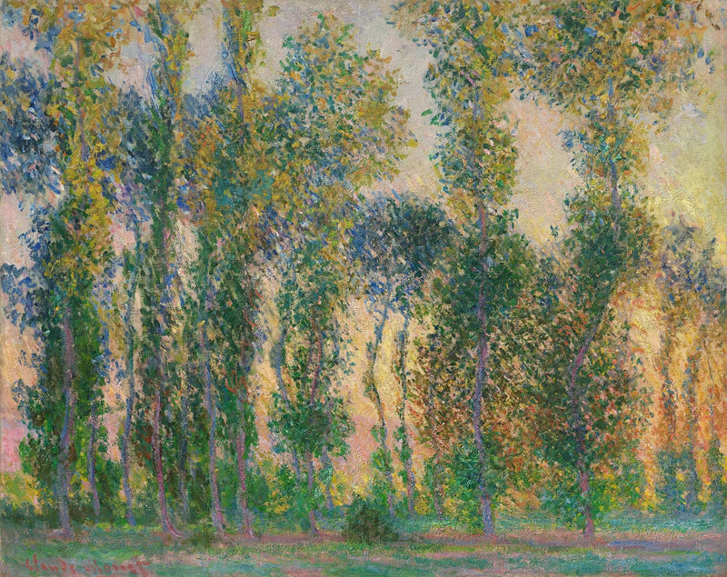 Poplars at Giverny - Claude Monet