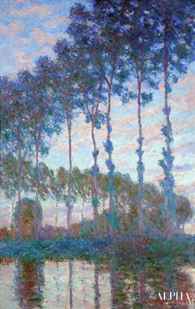 Peupliers au bord de l'Epte, effet du soir - Claude Monet - Reproductions de tableaux et peintures haut de gamme