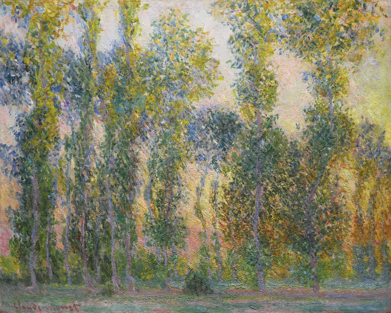 Poplars in Giverny W1156 - Claude Monet