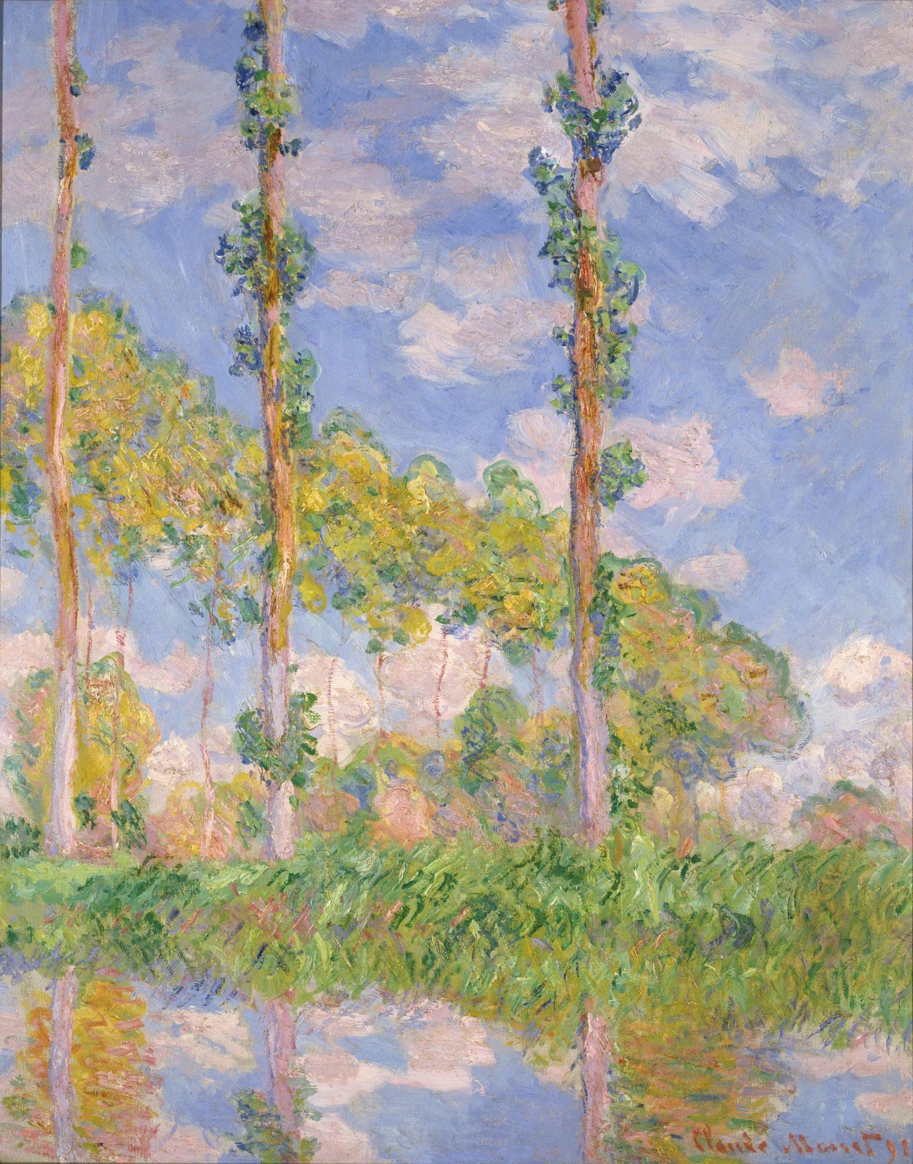 Les Trois Arbres, été de Claude Monet, 1891 – Musée national de l’Art occidental P.1959-0152, Wildenstein 1305