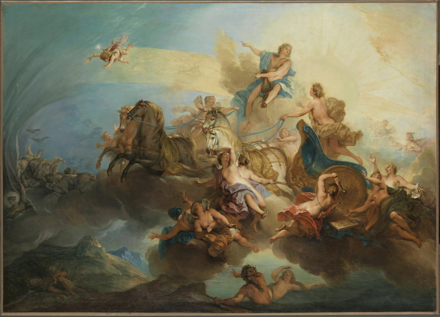 Phaéton conduisant le char du Soleil - Nicolas Bertin
