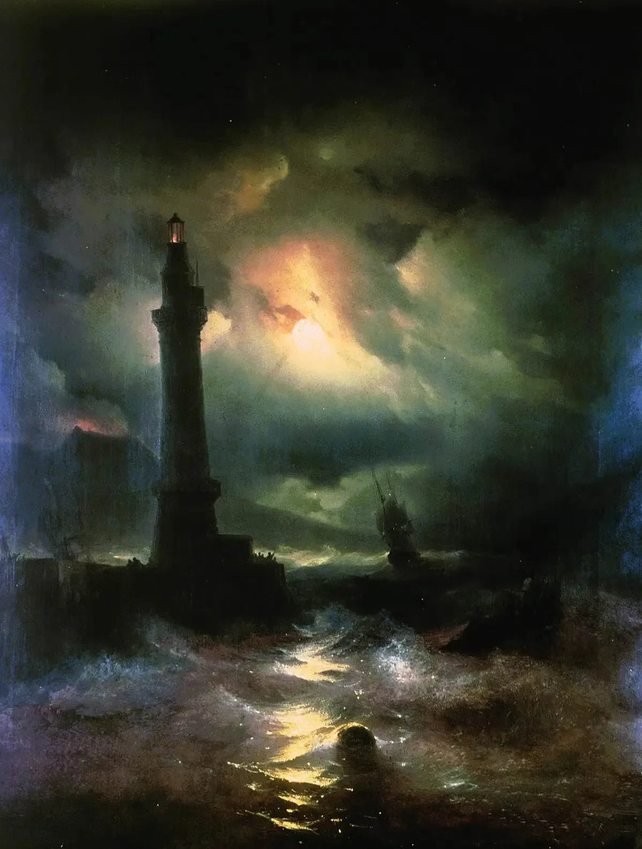 Neapolitan Lighthouse. - Ivan Aïvazovski