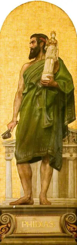 Phidias (c. 480 BC – c. 430 BC) (design of a mosaic at the Victoria and Albert Museum) - Edward Poynter