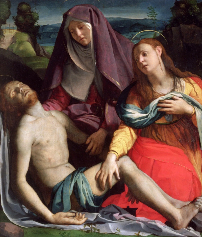 Pietà with Saint Mary Magdalene - Bronzino