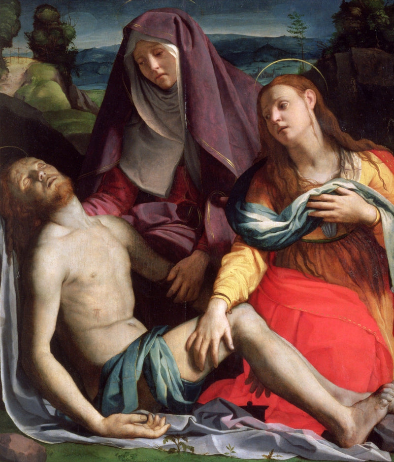 Pietà with Saint Mary Magdalene - Bronzino