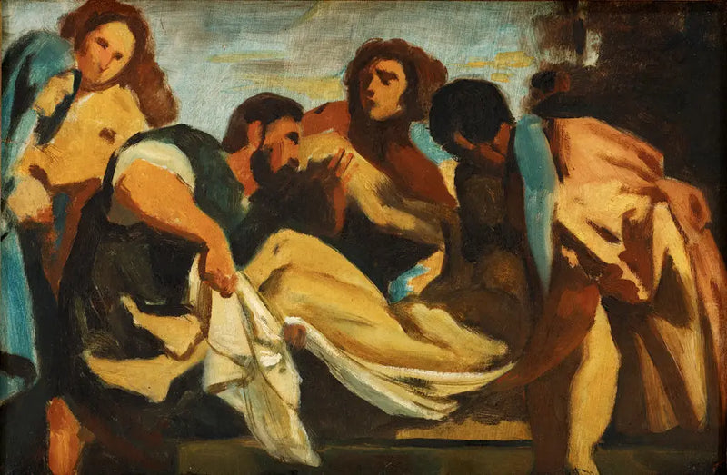 Pietà, after Titian - Paul Cézanne