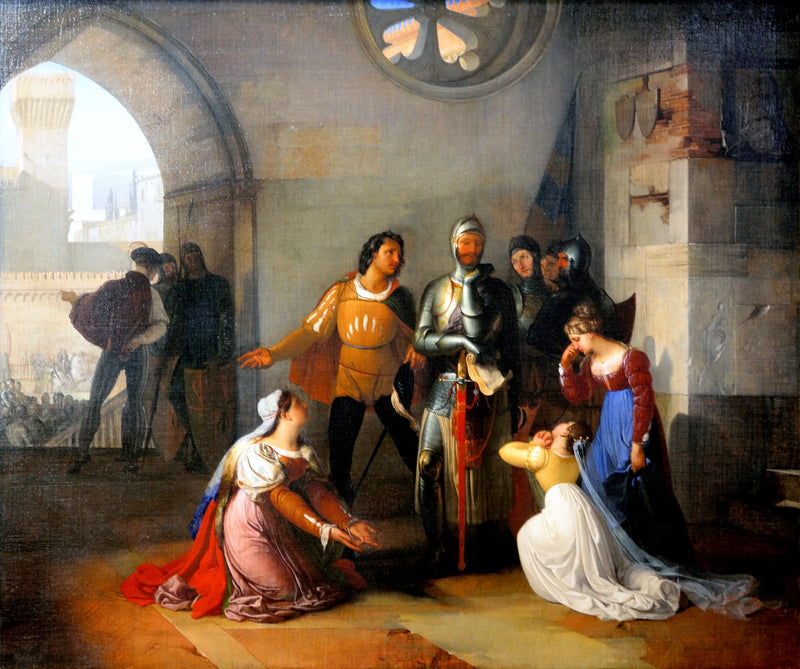 Pietro Rossi Called to Command the Venetian Army. - Francesco Hayez