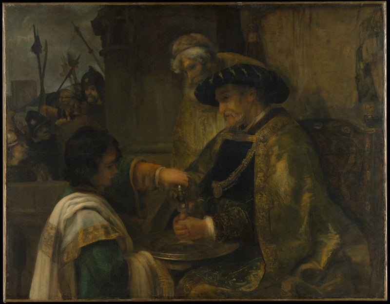 Pilate washes his hands - Rembrandt