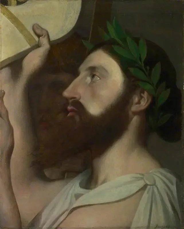 Pindar Offering His Lyre to Homer - Jean-Auguste-Dominique Ingres