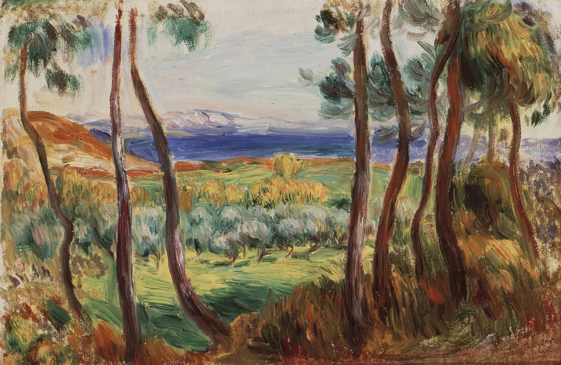 Pins near Cagnes - Pierre-Auguste Renoir