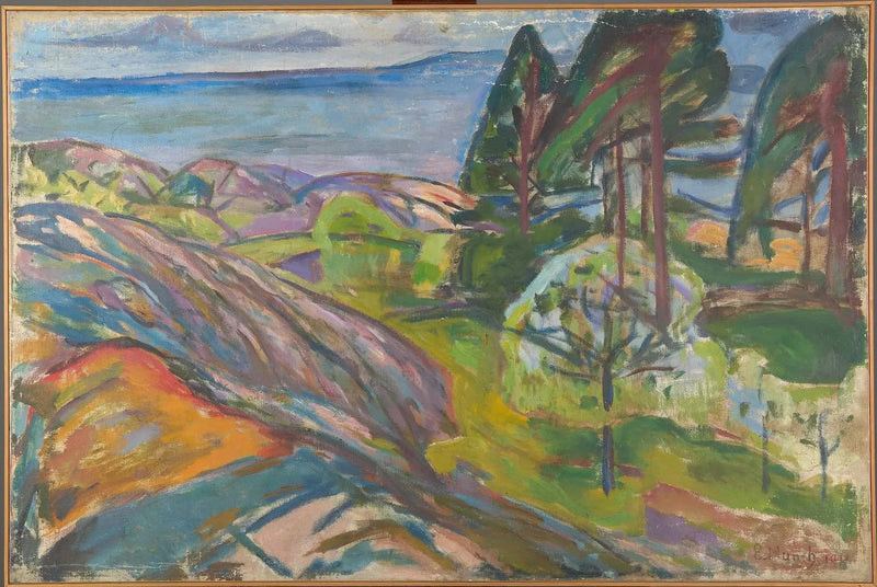 Pins and Fruit Trees in Bloom - Edvard Munch