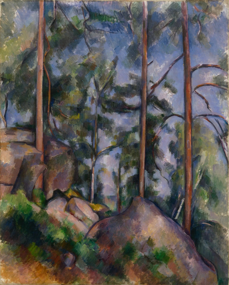 Pines and Rocks, Fontainebleau - Paul Cézanne