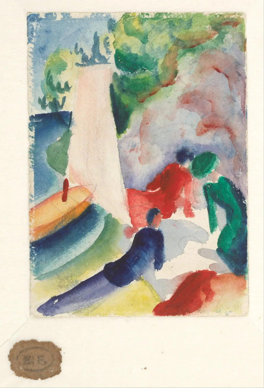 Picnic on the Beach - August Macke