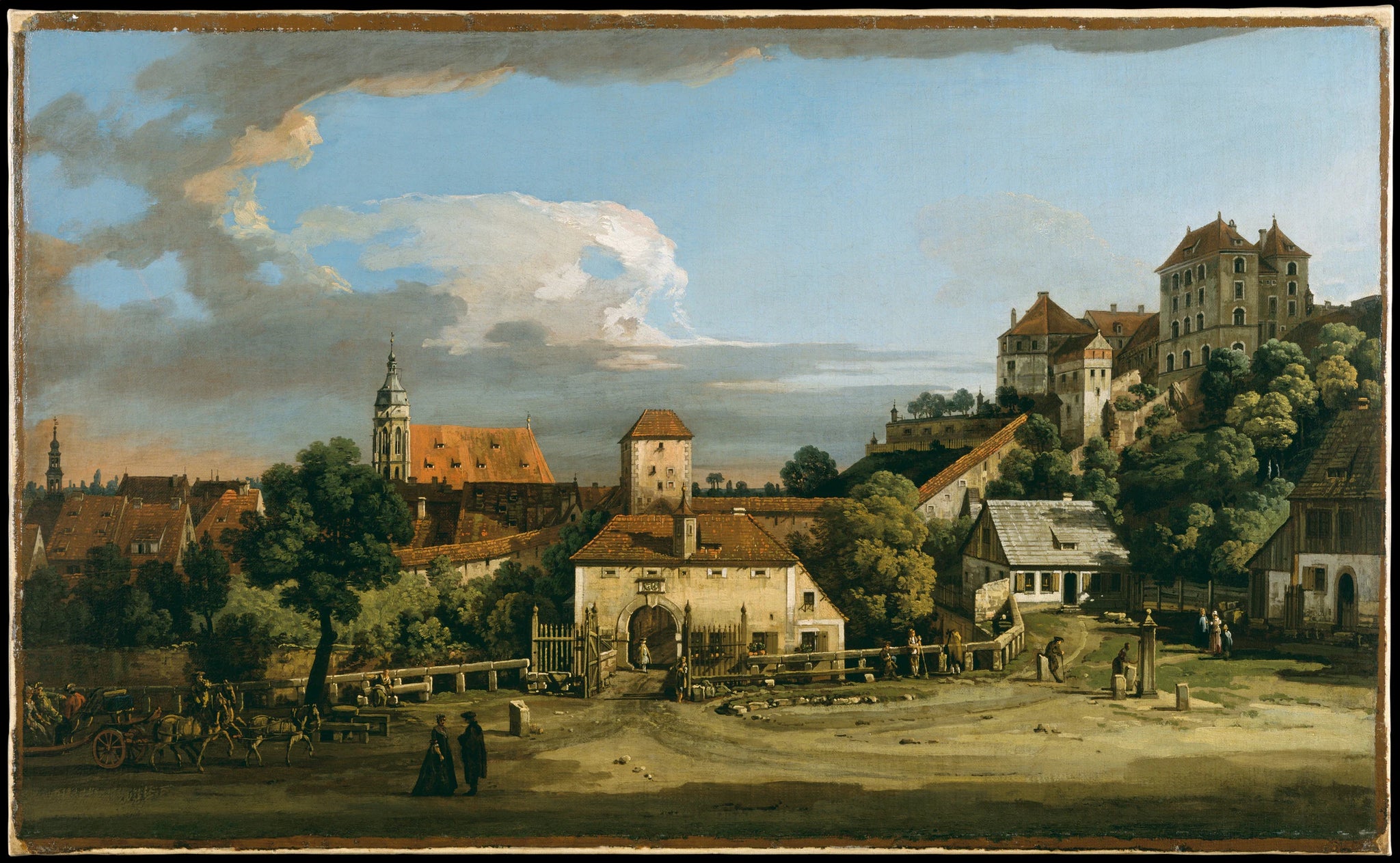 Pirna : L'Obertor vu du sud - Bernardo Bellotto