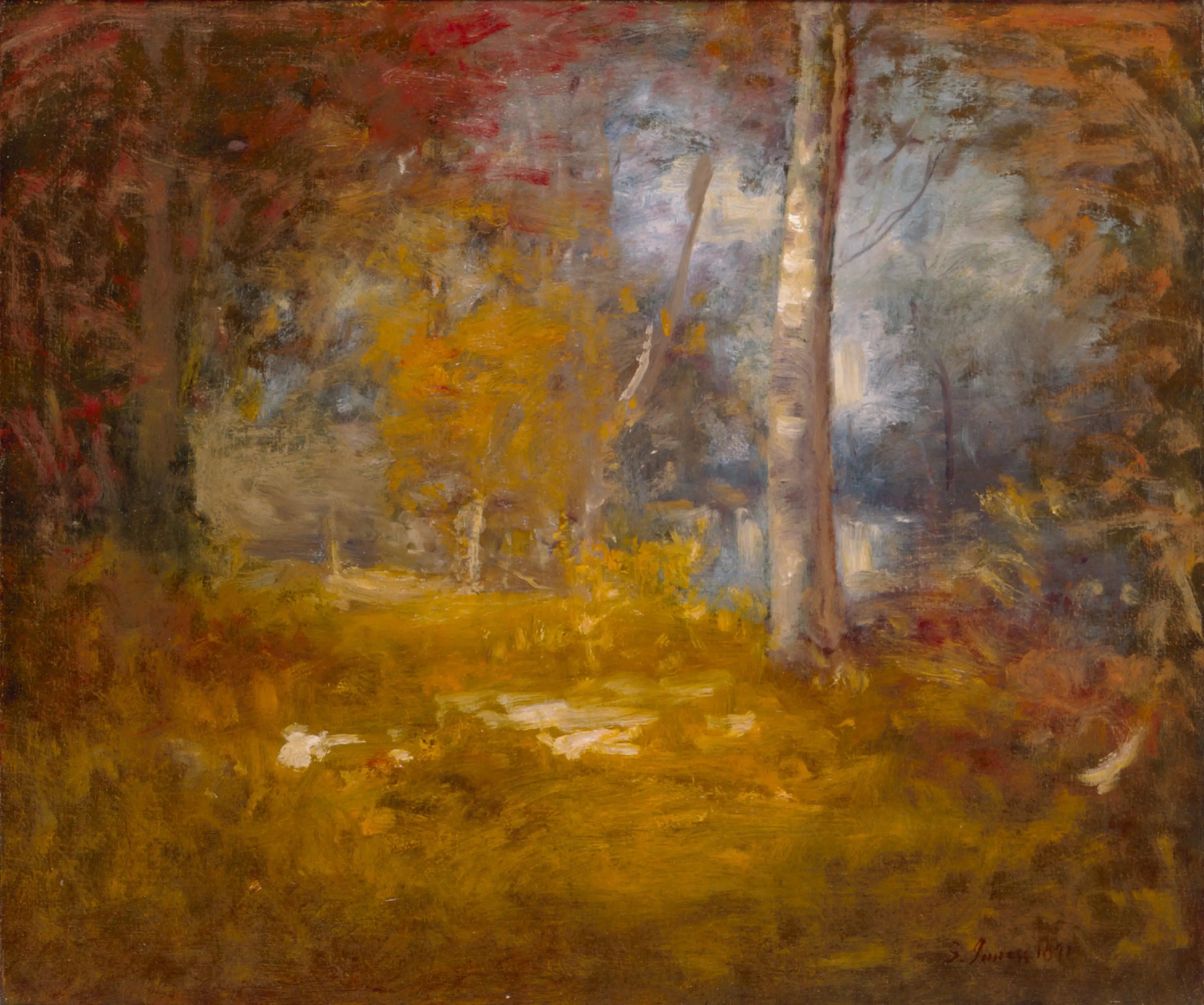 Piscine Woodland - George Inness - Alpha Reproduction