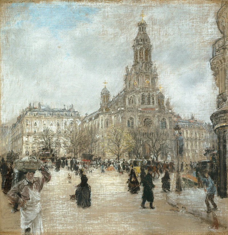 Place de la Trinité, Paris - Jean-François Raffaëlli