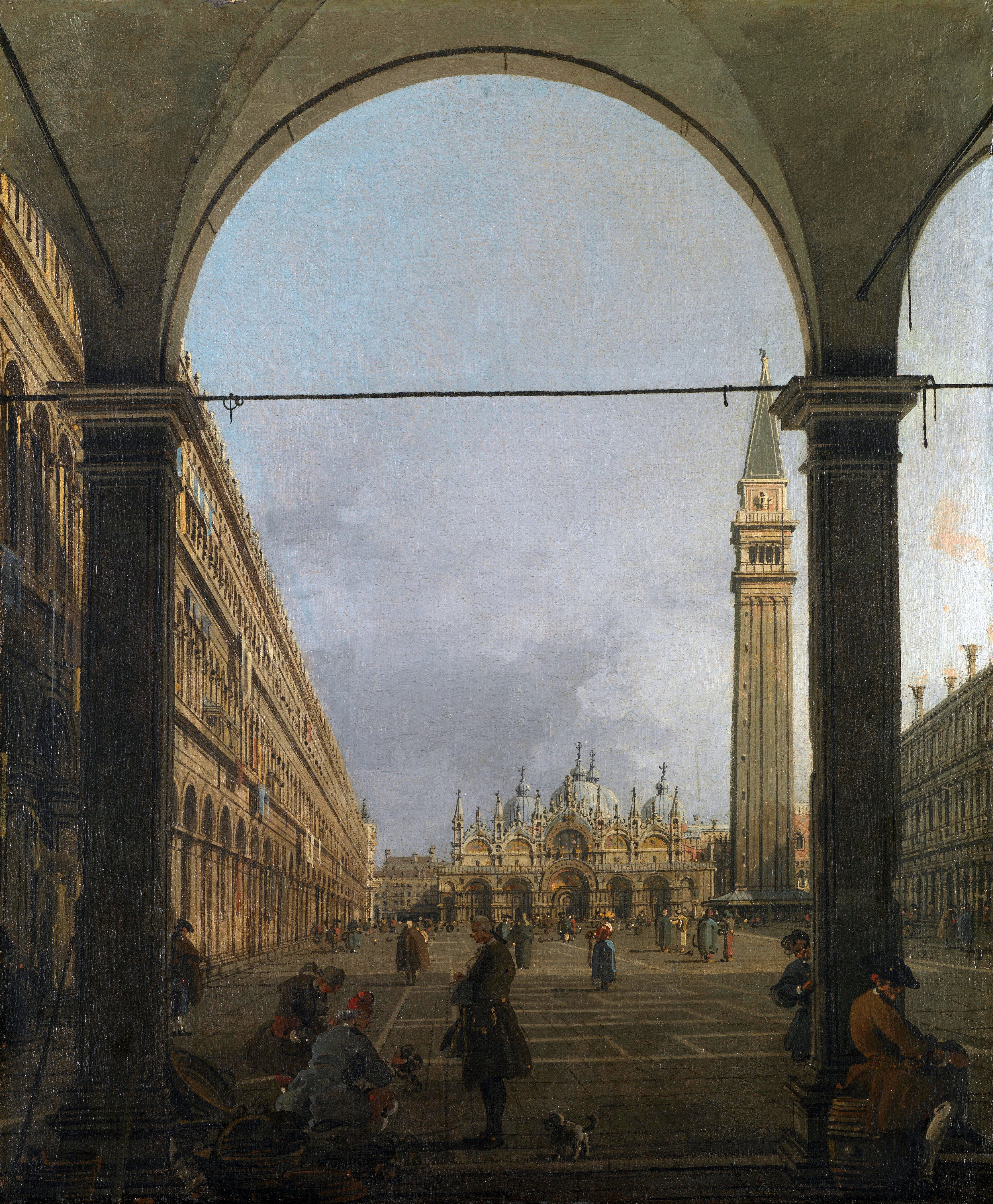 San Marco Square to the east viewed from the northwest corner - Canaletto