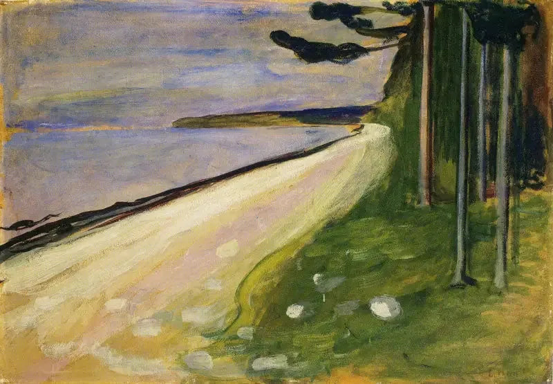 Beach at Åsgårdstrand - Edvard Munch