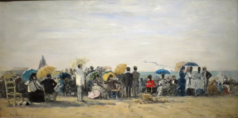 Beach at Trouville - Eugène Boudin