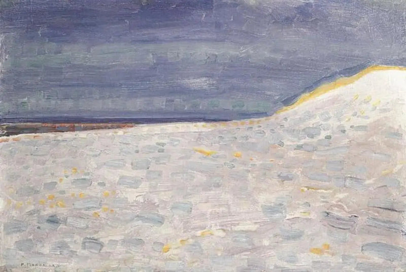 Beach with a Pier at Domburg - Piet Mondrian