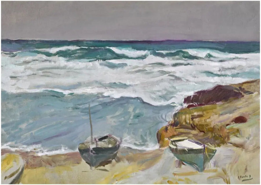 Beach of La Caleta, Malaga - Joaquín Sorolla