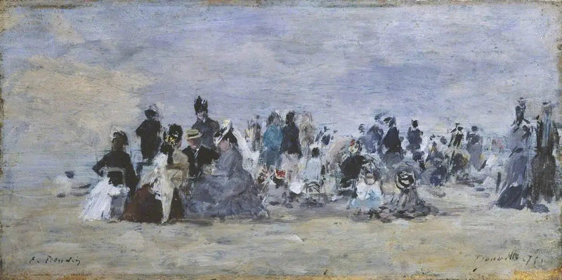 Beach of Trouville - Eugène Boudin