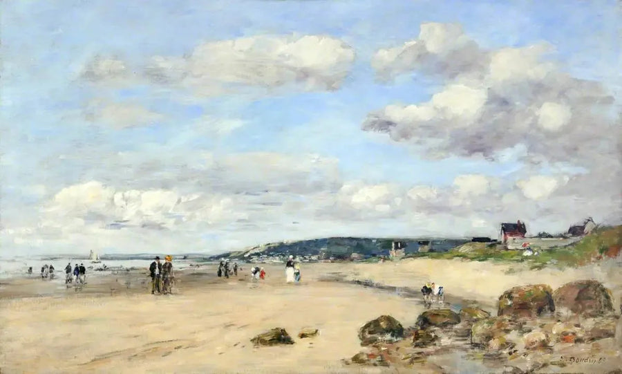 Beach in Normandy, France - Eugène Boudin