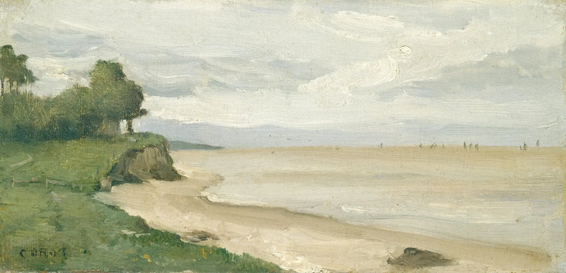 Beach near Étretat - Jean-Baptiste Camille Corot