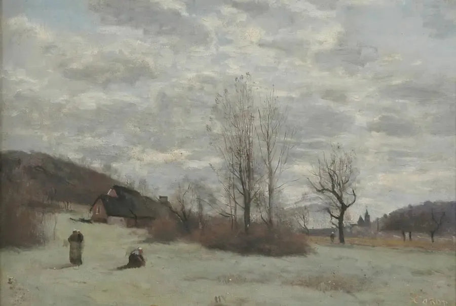 Plain of the surroundings of Beauvais on the side of the faubourg Saint-Jean - Jean-Baptiste Camille Corot