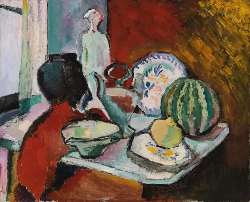 Plates and Melon (Plates and Melon) - Henri Matisse
