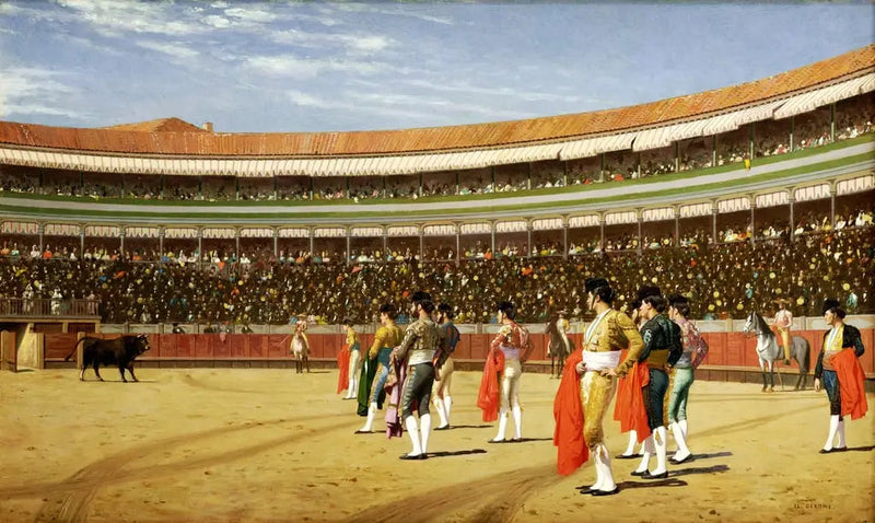 Bullring: The Entrance of the Bull - Jean-Léon Gérôme