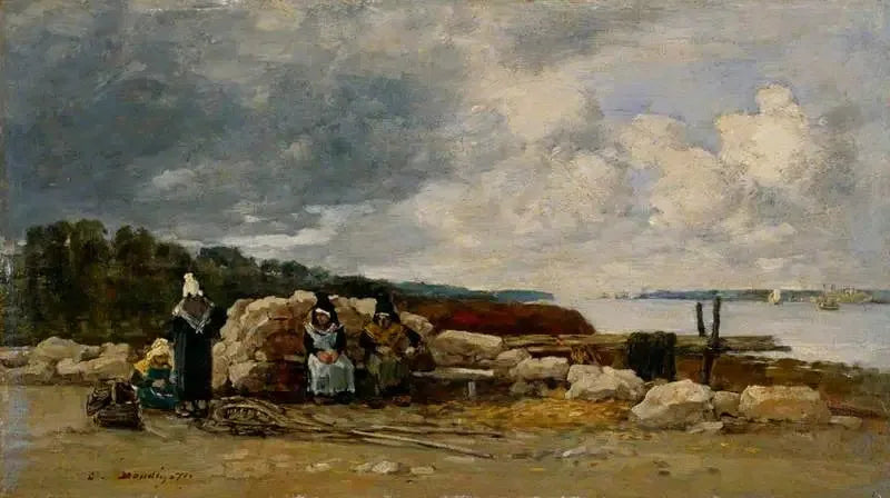 Plougastel: Shrimp Fishers - Eugène Boudin