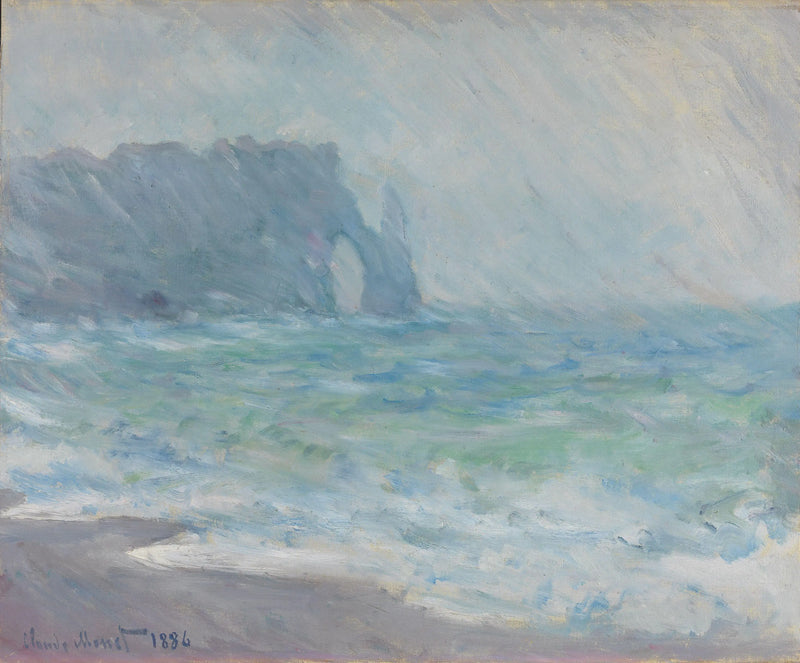 Rain at Étretat - Claude Monet
