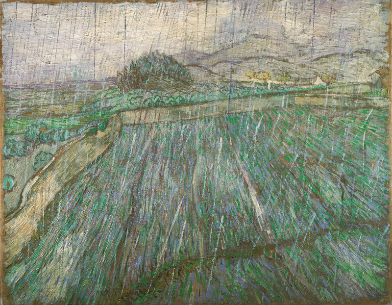 Wet Field in the Rain - Vincent van Gogh