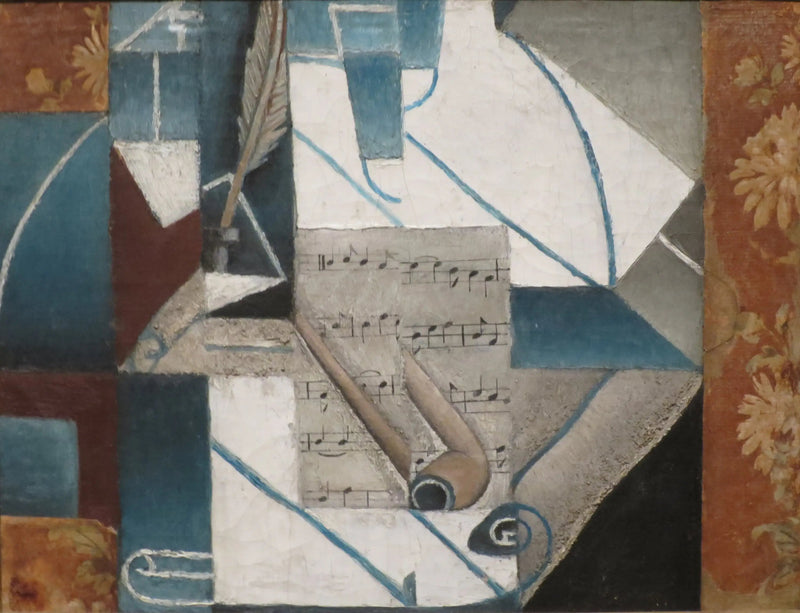 Feather and Pipe - Juan Gris