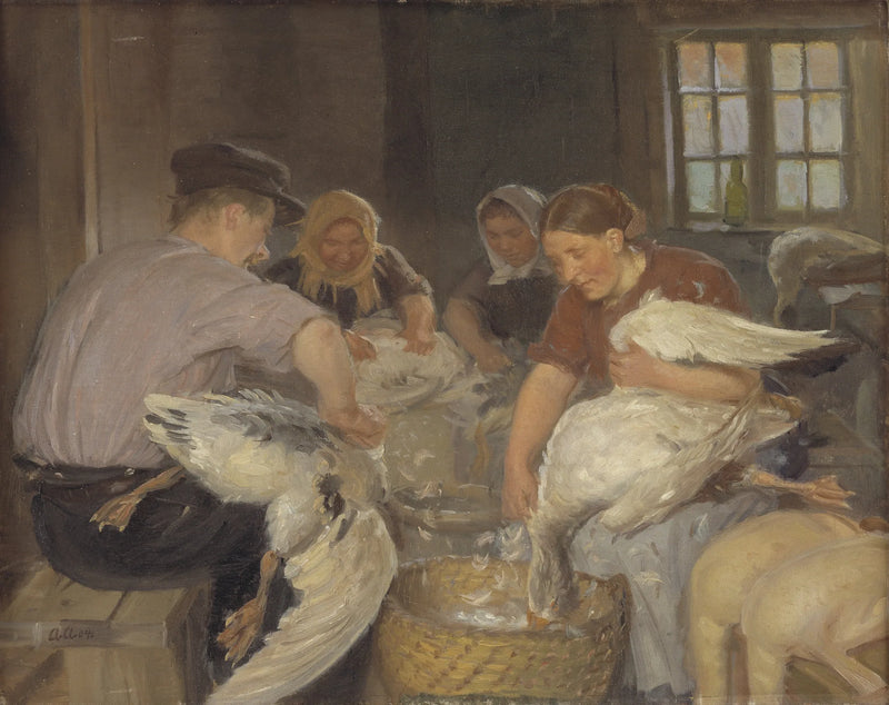 Plucking Geese - Anna Ancher