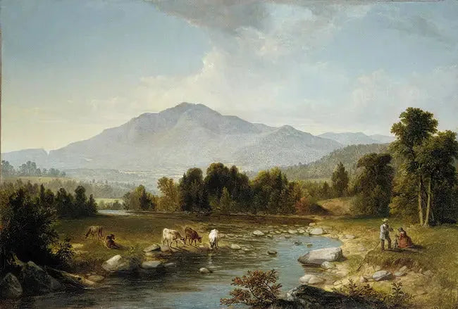 Point culminant : les montagnes Shandaken - Asher Brown Durand image 1 reproduction artisanale de tableau