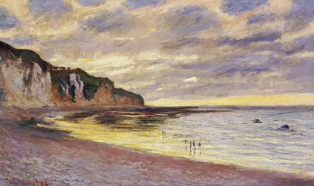 Pointe de l'Ailly, low tide W778 - Claude Monet