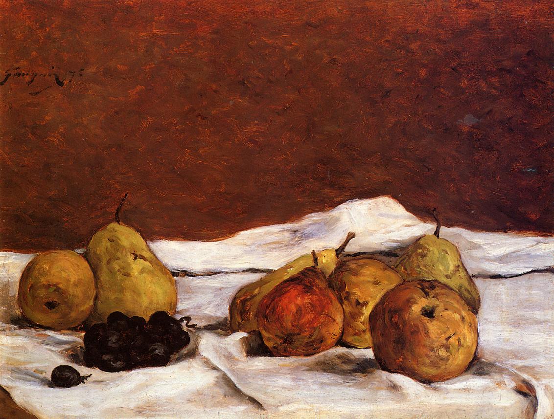 Pears and Grapes - Paul Gauguin