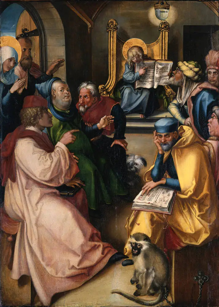 Polyptyque des Sept Douleurs: Le Christ parmi les Docteurs - Albrecht Dürer - Alpha Reproduction