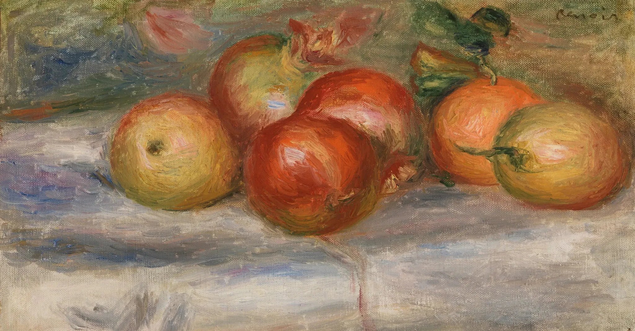 Pommes, Orange et Citron (Pommes, oranges et citrons) - Pierre-Auguste Renoir image 1 reproduction artisanale de tableau